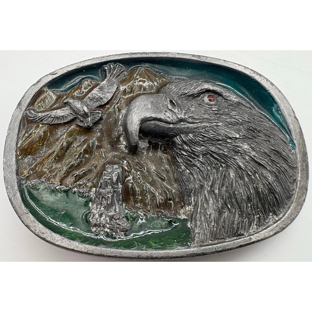 Bald‎ Eagle Belt Buckle C+J Vintage 1986 USA